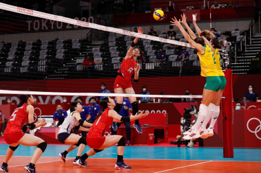 Duelo entre Japón y Brasil de vóley