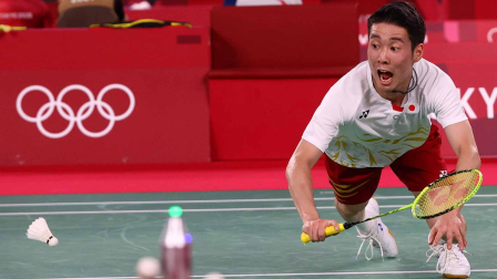 El representante japonés de badminton