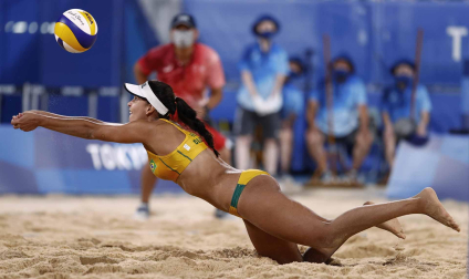 Jugadora brasileña de vóley playa
