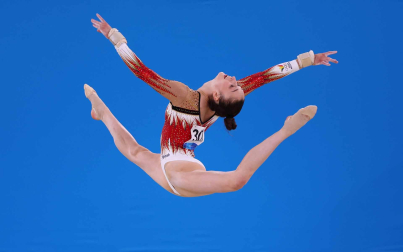 La representante belga de gimnasia