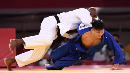Duelo entre Francia y Japón de judo
