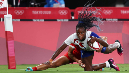 Jugadora francesa de rugby