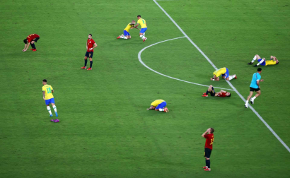 Brasil celebra su medalla de oro frente a España
