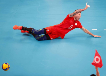 Jugador de vóley ruso en la final