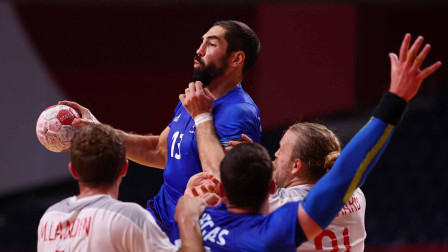 Nikola Karabatic durante la final frente a Dinamarca