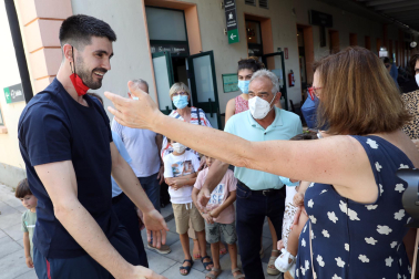 Llegada de Eduardo Gurbindo a Pamplona