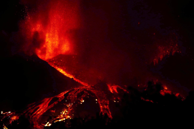 Fotos de la erupción del volcán Cumbre Vieja de La Palma.