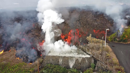 Fotos de la erupción del volcán Cumbre Vieja en La Palma.