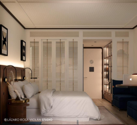 Imagen del interior del futuro hotel Tres Reyes de San Sebastián