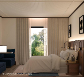 Imagen del interior del futuro hotel Tres Reyes de San Sebastián