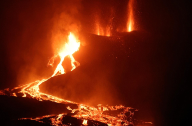 Imágenes de la nueva erupción de La Palma de este martes