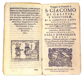Viaggio in Ponente a San Giacomo di Galitia e Finisterre per Francia e Spagna de Domenico Laffi