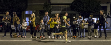 Disputa de la prueba por las calles de Pamplona