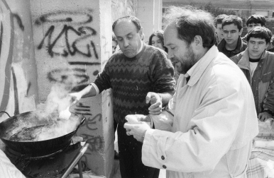 Grupo de teatro en 1994