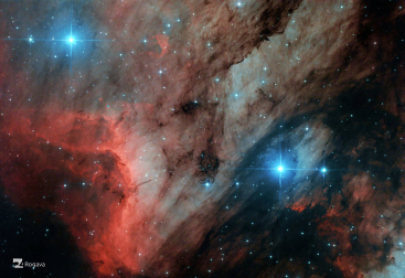 Imagen de la nebulosa del pelícano, tomada por Roberto García