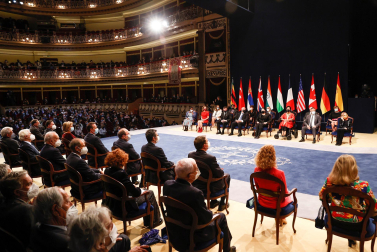 Fotos del acto de entrega de los Premios Princesa de Asturias, presidido por el rey Felipe VI y la princesa Leonor.