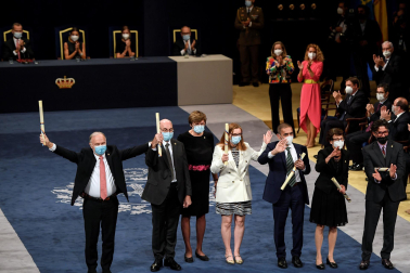 Fotos del acto de entrega de los Premios Princesa de Asturias, presidido por el rey Felipe VI y la princesa Leonor.