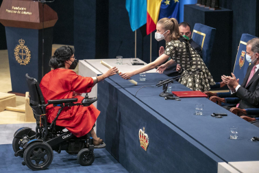 Fotos del acto de entrega de los Premios Princesa de Asturias, presidido por el rey Felipe VI y la princesa Leonor.