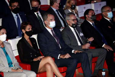 El rey Felipe VI ha inaugurado este lunes en Pamplona la 24 edición del Congreso Nacional de la Empresa Familiar.