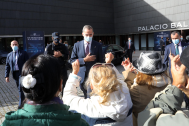 El Rey Felipe, a su llegada a Buluarte