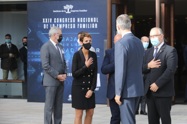 El Rey Felipe, a su llegada a Baluarte