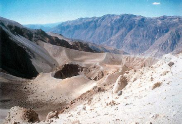 Cráter del Huaynaputina, en Perú