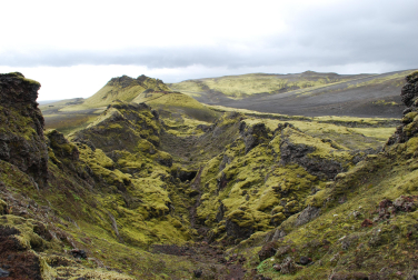Fisura de la cordillera del Laki, en Islandia