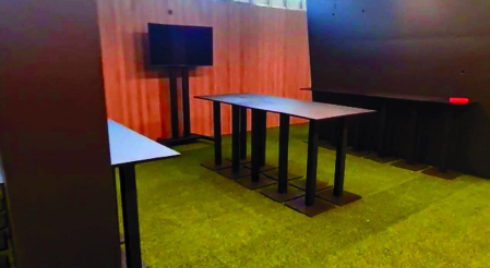 ASÍ ES EL BAR PRIVADO. A este nuevo local solo pueden acceder los abonados de las butacas individuales premium de Lateral o los que hayan comprado una entrada para el partido en esta zona. Se acaba de abrir