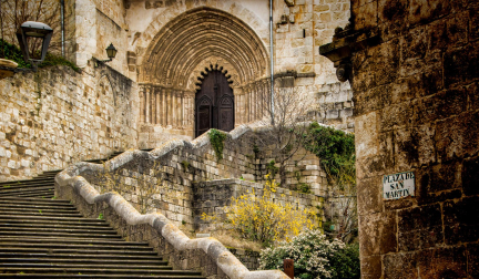 'Escalinata', fotografía tomada por Mª Ángeles Albarrán, tercer premio del concurso de 'Navarra, Tierra de Cine'