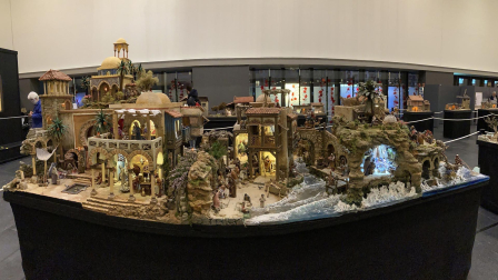 Galería de exposición de belenes en Baluarte.