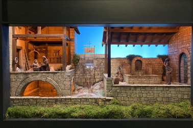 Galería de exposición de belenes en Baluarte.