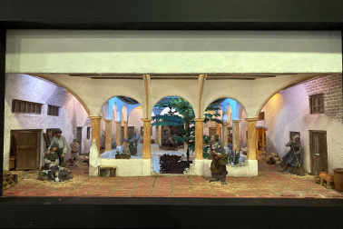 Galería de exposición de belenes en Baluarte.