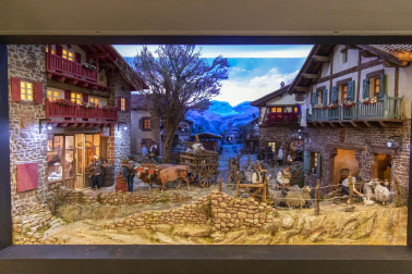 Galería de exposición de belenes en Baluarte.
