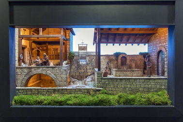 Galería de exposición de belenes en Baluarte.