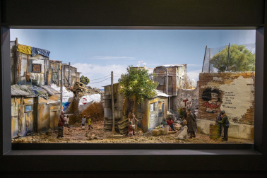Galería de exposición de belenes en Baluarte.