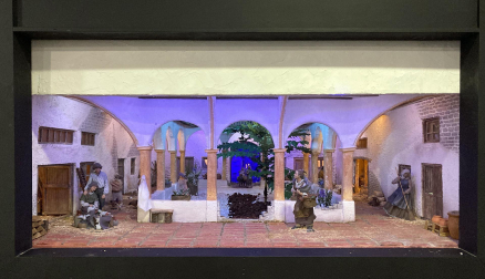 Galería de exposición de belenes en Baluarte.