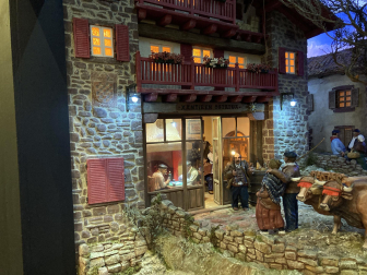 Galería de exposición de belenes en Baluarte.