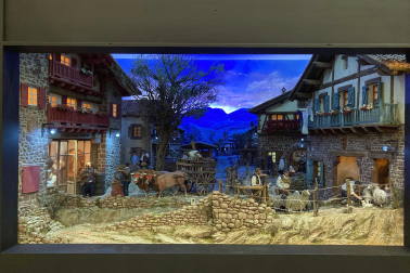 Galería de exposición de belenes en Baluarte.