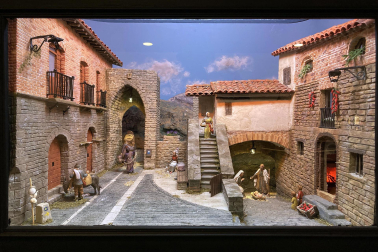 Galería de exposición de belenes en Baluarte.