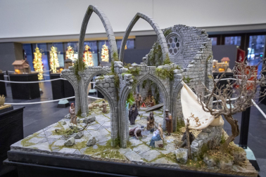 Galería de exposición de belenes en Baluarte.
