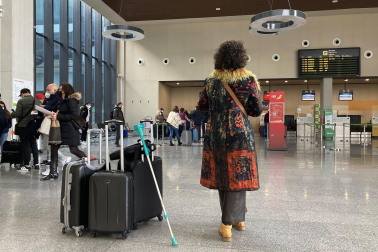 Salidas el puente foral desde el aeropuerto de Pamplona