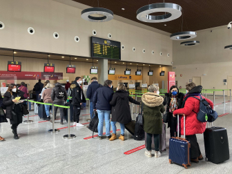Salidas el puente foral desde el aeropuerto de Pamplona