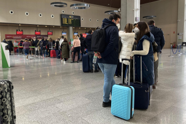 Salidas el puente foral desde el aeropuerto de Pamplona