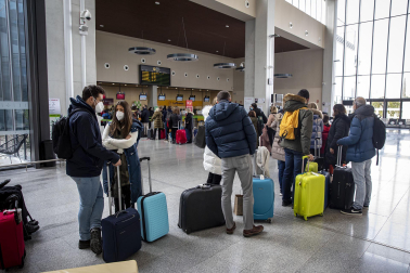 Salidas el puente foral desde el aeropuerto de Pamplona