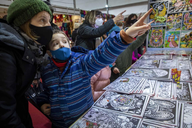 Imágenes de la Feria de Navidad de Pamplona