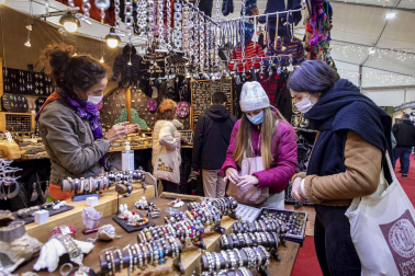 Imágenes de la Feria de Navidad de Pamplona