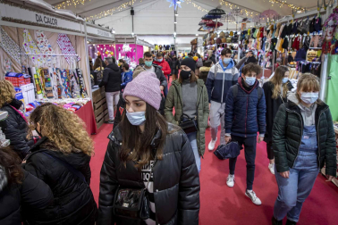 Imágenes de la Feria de Navidad de Pamplona