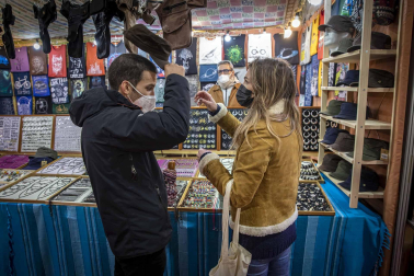 Imágenes de la Feria de Navidad de Pamplona