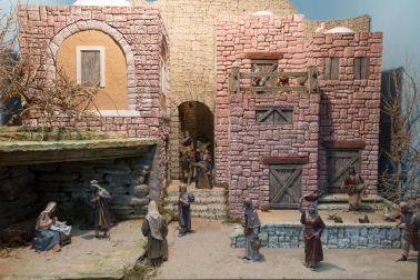 El diorama con la escena del nacimiento de Jesús que es novedad este año en la muestra
