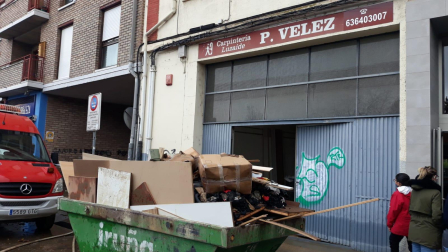 Burlada, el día después de la crecida